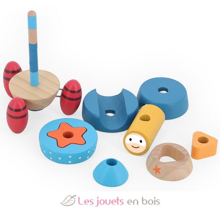 Surprise rocket stacking toy V2437 Vilac 2