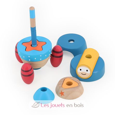 Surprise rocket stacking toy V2437 Vilac 3