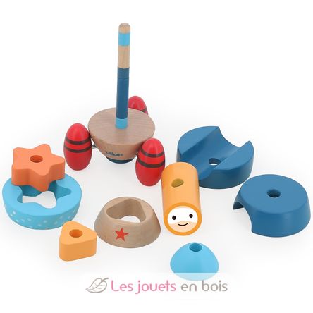 Surprise rocket stacking toy V2437 Vilac 5