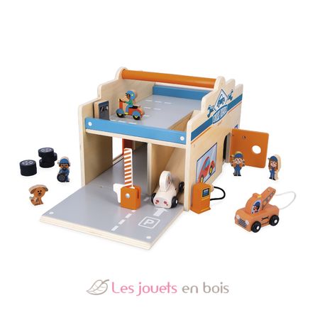 Wooden Garage Cross Roads J05918 Janod 5
