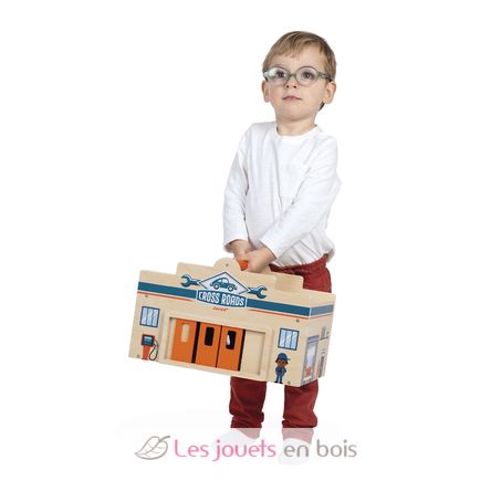 Wooden Garage Cross Roads J05918 Janod 3