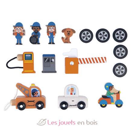 Wooden Garage Cross Roads J05918 Janod 2