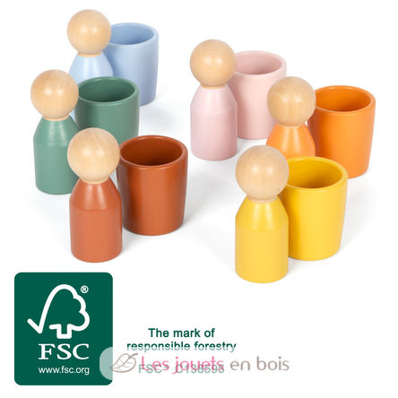 Montessori sorting beaker with figures LE12813 Small Foot company 6