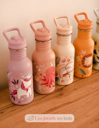 Stainless steel bottle 500 ml - Sparkly the unicorn SJ-SB1105 Sassi Junior 3