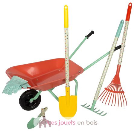 Large garden set with wheelbarrow Tiny Garden LE12819 Small Foot company 1