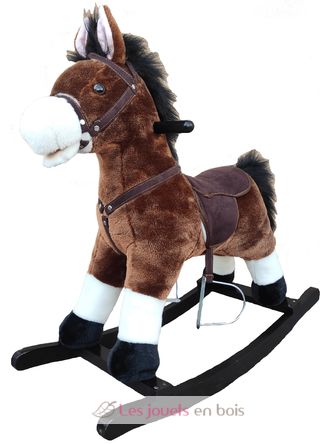 Rocking Horse dark brown GT67043 Gerardo’s Toys 1