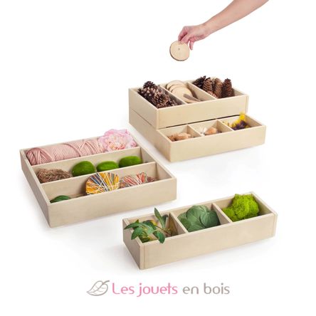 Stacking Wooden Trays G4704 Guidecraft 4