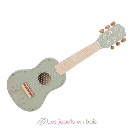 Green wooden guitar Safari Friends LD7470 Little Dutch 2