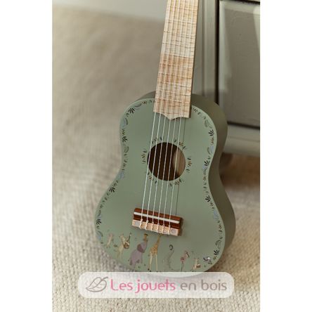 Green wooden guitar Safari Friends LD7470 Little Dutch 6