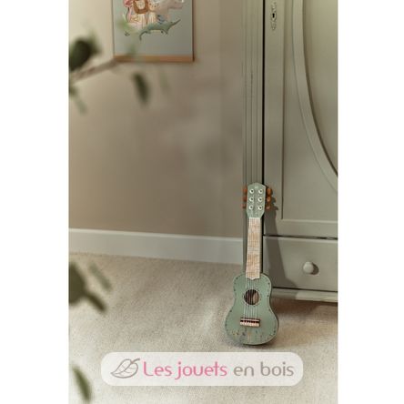 Green wooden guitar Safari Friends LD7470 Little Dutch 7