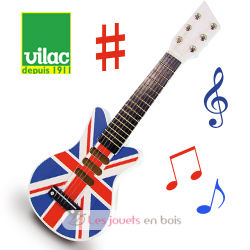 Union Jack flag rock'n'roll guitar V8329 Vilac 1