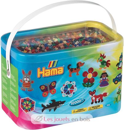 Barrel 10000 Midi plastic beads 22 colors HAMA-202-67 Hama 1