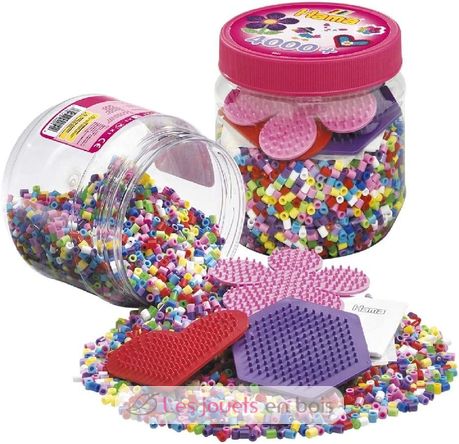 Pink pot of 4000 Midi plastic beads HAMA-2051 Hama 2