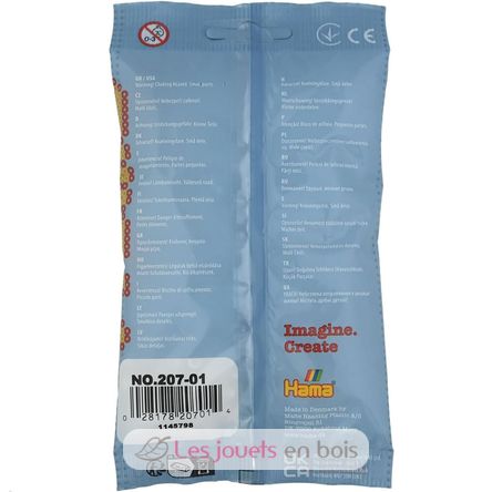 Bag of 1000 plastic beads Midi White HAMA-207-01 Hama 5