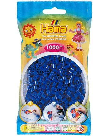 Bag of 1000 plastic beads Midi Dark blue HAMA-207-08 Hama 2