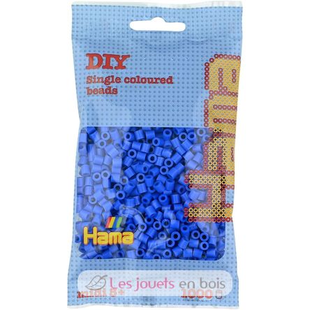 Bag of 1000 plastic beads Midi Blue HAMA-207-09 Hama 1