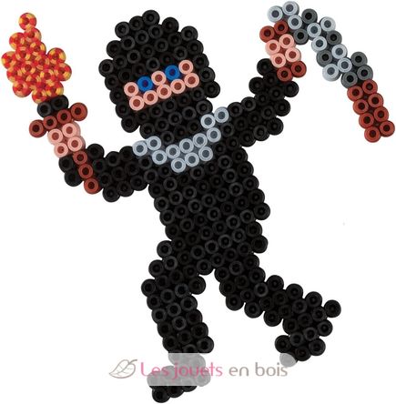 Bag of 1000 plastic beads Midi black HAMA-207-18 Hama 4
