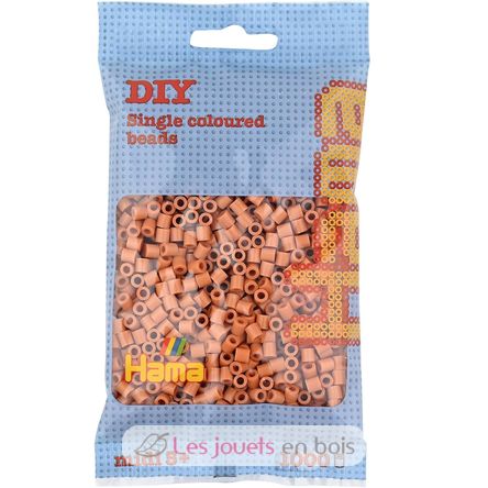 Bag of 1000 plastic beads Midi light brown HAMA-207-21 Hama 1