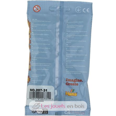 Bag of 1000 plastic beads Midi Turquoise HAMA-207-31 Hama 4