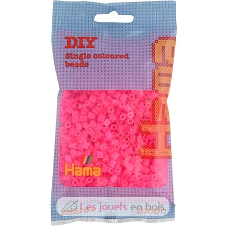 Bag of 1000 plastic beads Midi fuschia HAMA-207-32 Hama 1