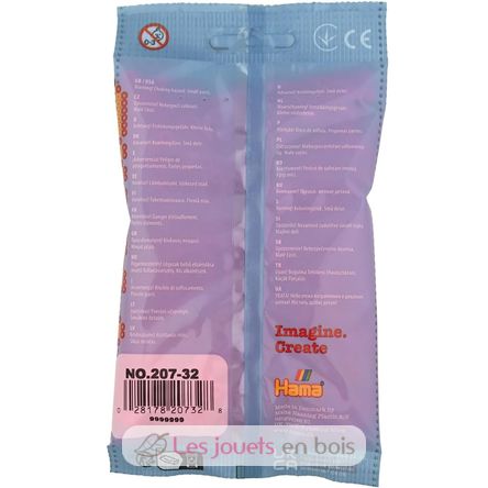 Bag of 1000 plastic beads Midi fuschia HAMA-207-32 Hama 4