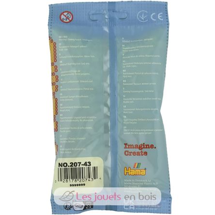 Bag of 1000 plastic beads Midi light pastel yellow HAMA-207-43 Hama 4