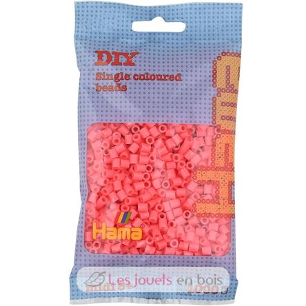 Bag of 1000 plastic beads Midi light pastel red HAMA-207-44 Hama 1