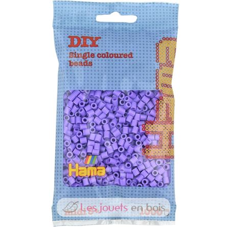 Bag of 1000 plastic beads Midi pastel purple HAMA-207-45 Hama 1