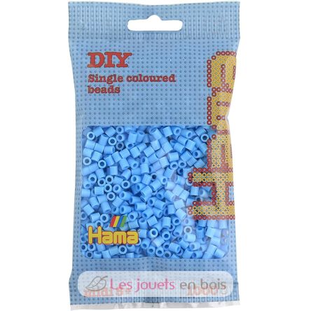 Bag of 1000 plastic beads Midi pastel blue HAMA-207-46 Hama 1