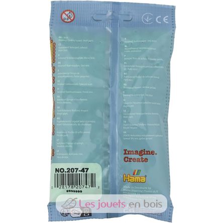 Bag of 1000 plastic beads Midi pastel green HAMA-207-47 Hama 4