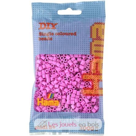 Bag of 1000 plastic beads Midi pastel pink HAMA-207-48 Hama 1