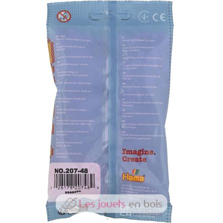 Bag of 1000 plastic beads Midi pastel pink HAMA-207-48 Hama 4