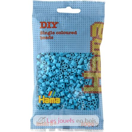 Bag of 1000 plastic beads Midi azure HAMA-207-49 Hama 1