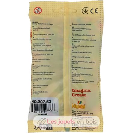 Bag of 1000 plastic beads Midi Transp mix HAMA-207-53 Hama 3