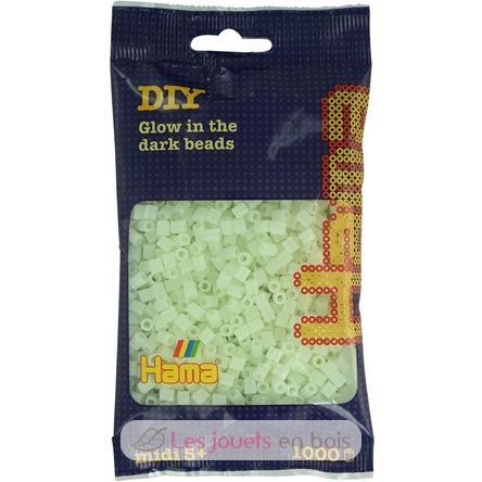 Bag of 1000 plastic beads Midi phosphorescent HAMA-207-55 Hama 1