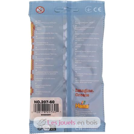 Bag of 1000 plastic beads Midi brown teddy HAMA-207-60 Hama 4