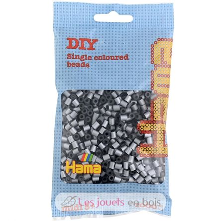 Bag of 1000 plastic beads Midi silver HAMA-207-62 Hama 1