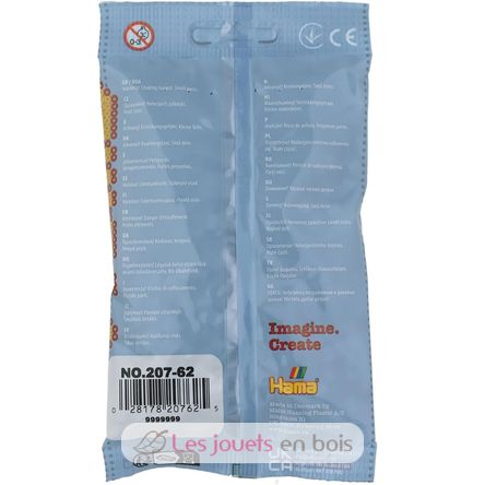 Bag of 1000 plastic beads Midi silver HAMA-207-62 Hama 4