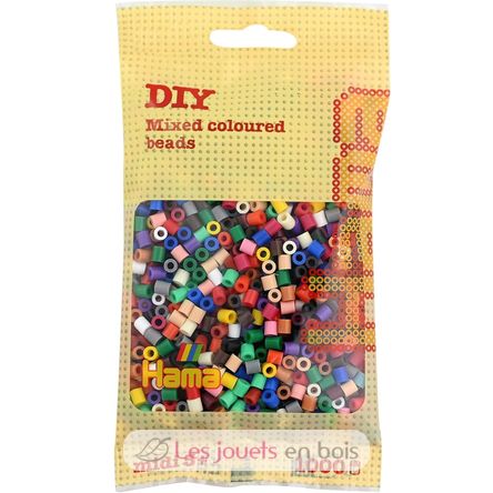 Bag of 1000 plastic beads Midi base mix 22 colors HAMA-207-67 Hama 1