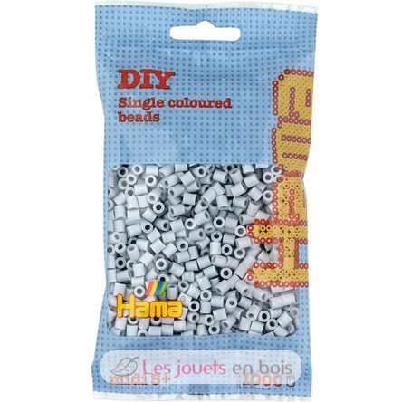 Bag of 1000 plastic beads Midi light grey HAMA-207-70 Hama 1