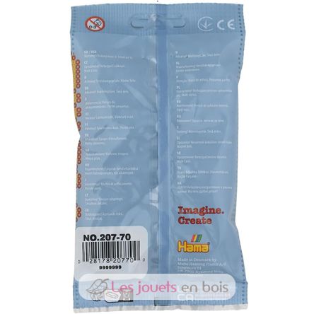 Bag of 1000 plastic beads Midi light grey HAMA-207-70 Hama 7