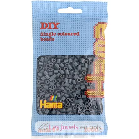 Bag of 1000 plastic beads Midi dark gray HAMA-207-71 Hama 1