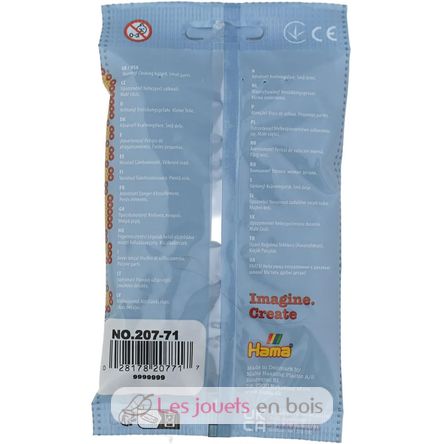 Bag of 1000 plastic beads Midi dark gray HAMA-207-71 Hama 6