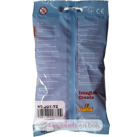 Bag of 1000 plastic beads Midi transparent pink HAMA-207-72 Hama 2