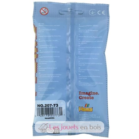 Bag of 1000 plastic beads Midi transparent blue HAMA-207-73 Hama 7