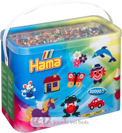 Barrel 30000 Midi plastic beads 22 colors HAMA-208-67 Hama 1
