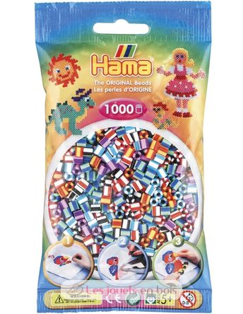 Bag of 1000 plastic beads Midi two-tone HAMA-207-90 Hama 1