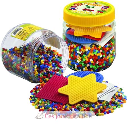 Yellow pot of 4000 Midi plastic beads HAMA-2052 Hama 2