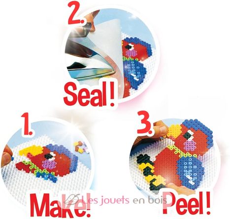 Yellow pot of 4000 Midi plastic beads HAMA-2052 Hama 5