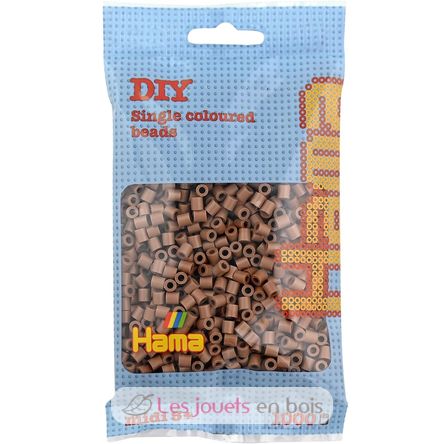 Bag of 1000 plastic beads Midi Glazed chestnut HAMA-207-76 Hama 1